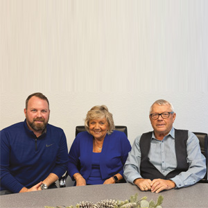 Klaus Hunger, Assistant General Manager; Brigitte Lambrecht, Chief Financial Officer and Armin Hunger, General Manager, Hunger Hydraulics USA