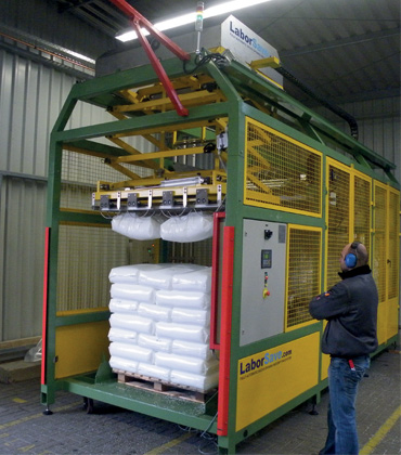 LaborSave: Sack Emptying Made Simple and Seamless